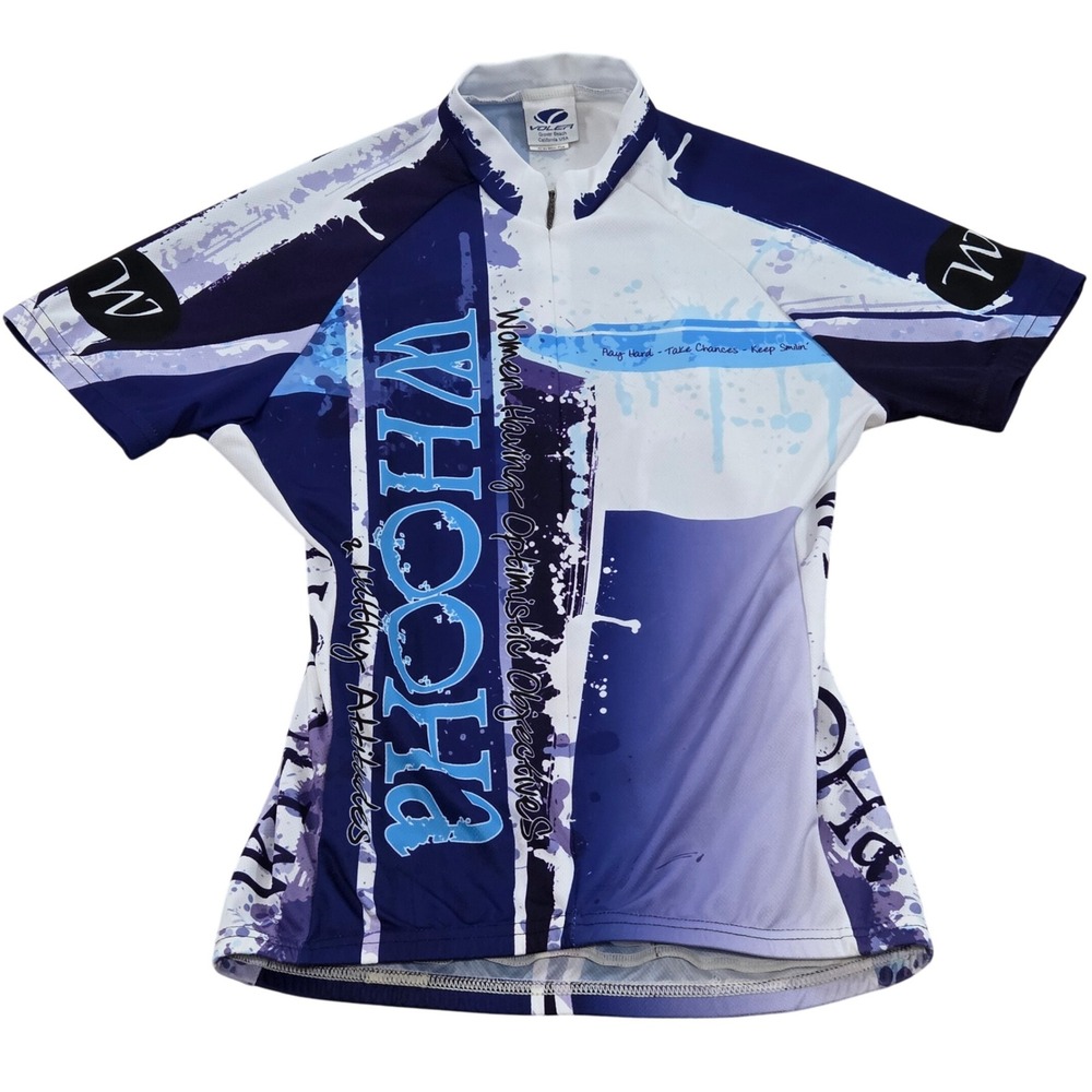 Voler Womens Race Raglan Cycling Jersey Blue‎ Purple White Whooha Small